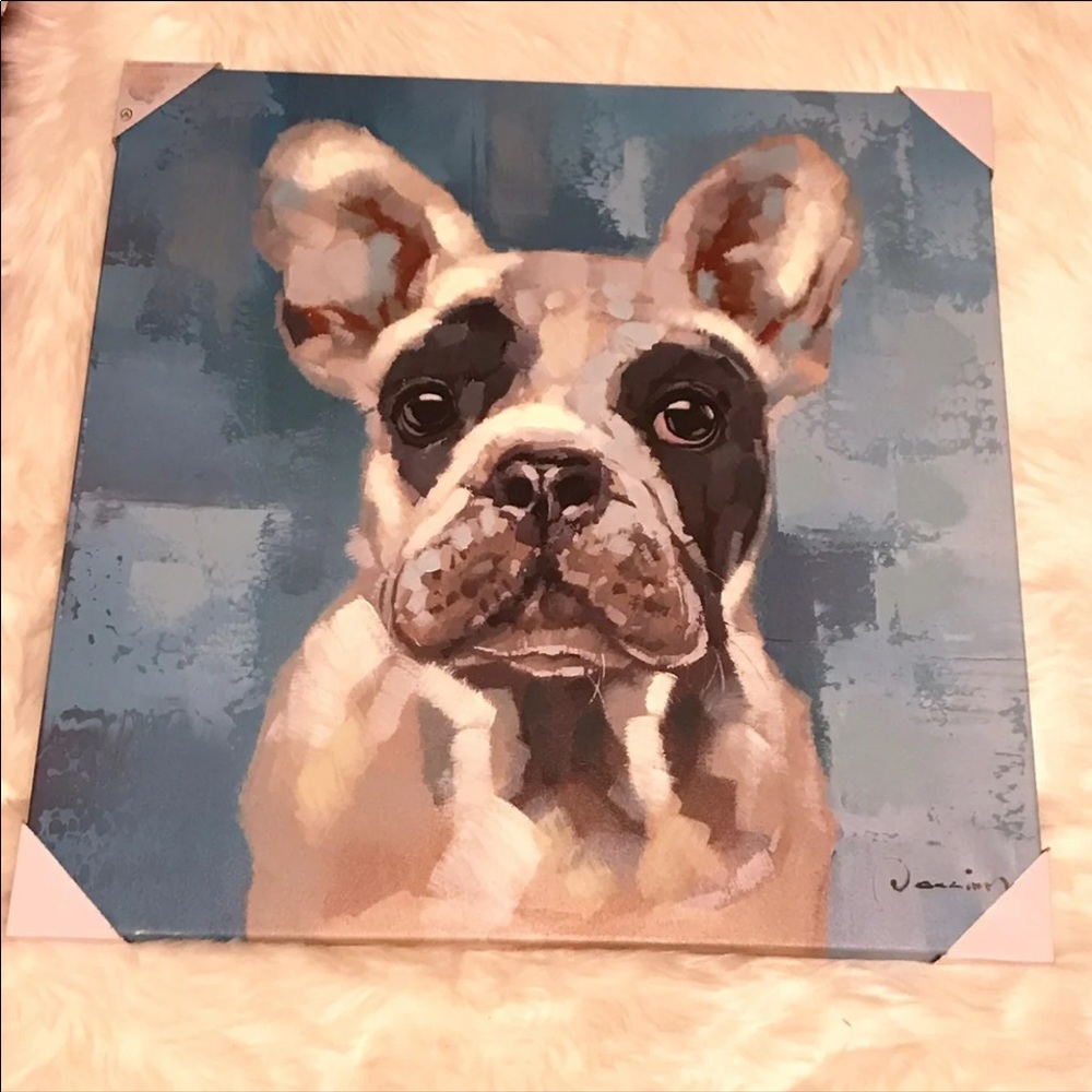 Frenchie ∙ XL Canvas Painting 25x25